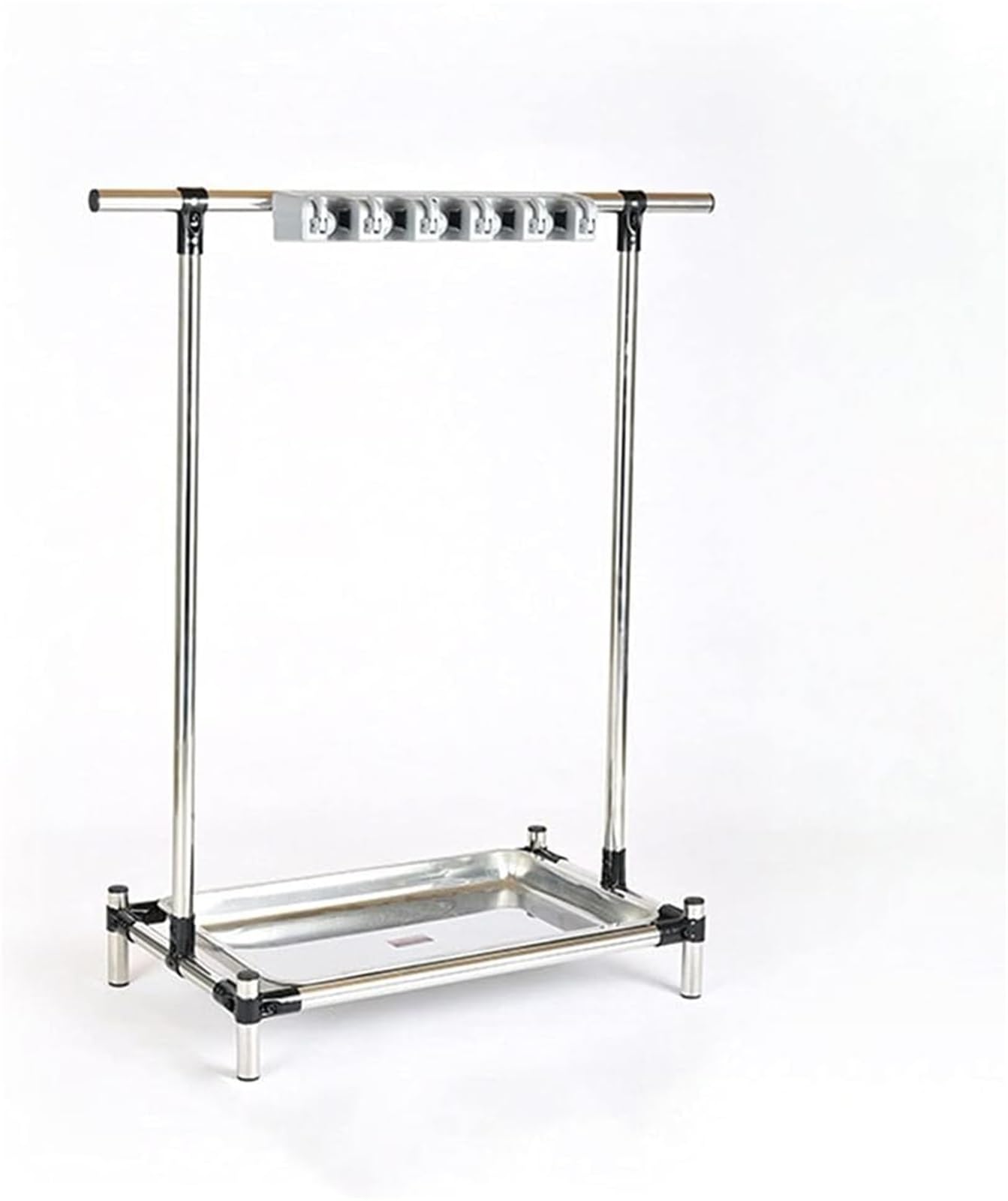 Heavy-Du - Soporte para fregona y escoba, estante de pared para hasta 11 herramientas, ideal para el hogar o la escuela, para fregonas, escobas y suministros de limpieza