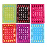 VICASKY 5 Sets Telepathic Number Cards Mind Reading Tricks Toys Stage Mind Reading Number Card Mental Prediction Cards Telepathic Playing Card