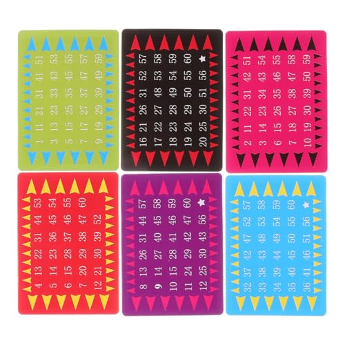 VICASKY 5 Sets Telepathic Number Cards Mind Reading Tricks Toys Stage Mind Reading Number Card Mental Prediction Cards Telepathic Playing Card