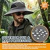 EINSKEY Wide Brim Sun Hat, UPF 50+ UV Protection Waterproof Packable Bucket Hat for Men & Women, Fishing Hiking Beach Garden Dark Grey #4
