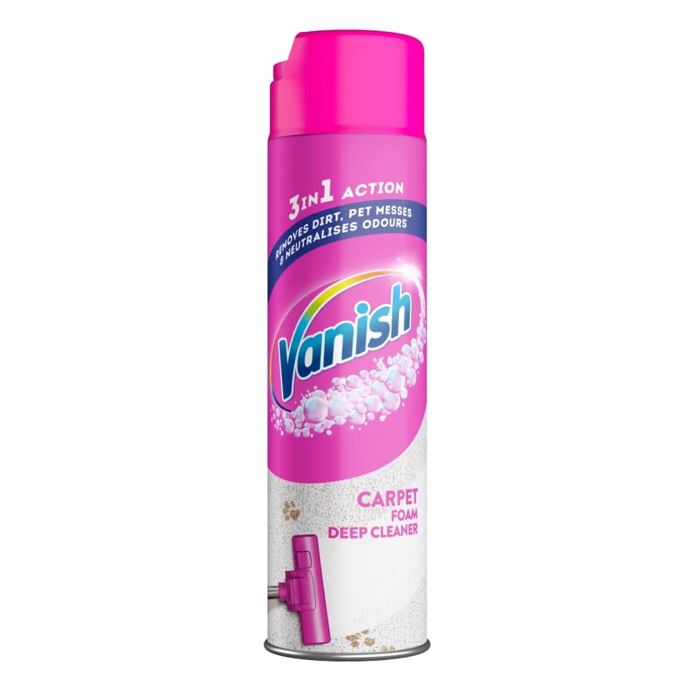 Vanish Power Foam High Traffic - Limpiador de alfombras (600 ml)
