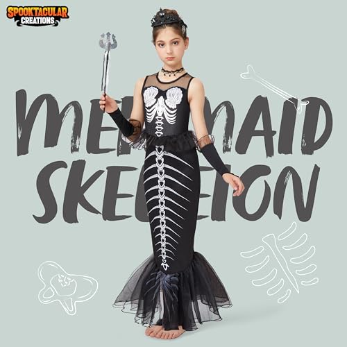 Spooktacular Creations Kinder Meerjungfrau Skelett kostüm