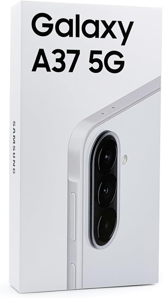 Galaxy A37 5G Ai (US & Global) (Not for Xfinity) (128GB + 6GB) Version Latina NFC Unlocked SM-A376B/DS 6.7" 120Hz 50MP Triple (Awesome White SM-A376BZWJGTO)