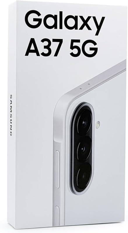 Galaxy A37 5G Ai (US & Global) (Not for Xfinity) (128GB + 6GB) Version Latina NFC Unlocked SM-A376B/DS 6.7" 120Hz 50MP Triple (Awesome White SM-A376BZWJGTO)