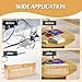 Txcucc Solid wood Cable Management Box，- Cable Organizer Box and Power Strip Box for Electrical Cord Management - Under Desk Cord Organizer for TV Wires Computer Router & Power Strip