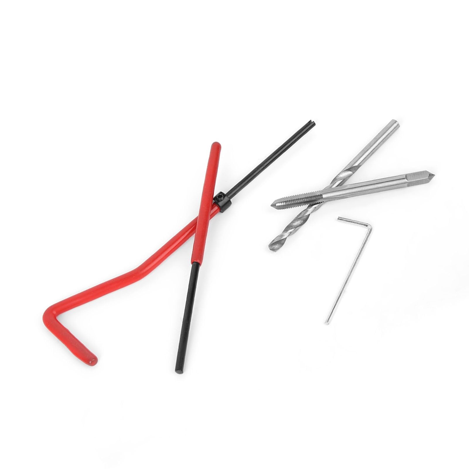 Kit de Reparación de Roscas M4,25 Piezas M4 Juego de Puntas de Reparación de Roscas con Caja de Plástico,para Maquinaria de Procesamiento