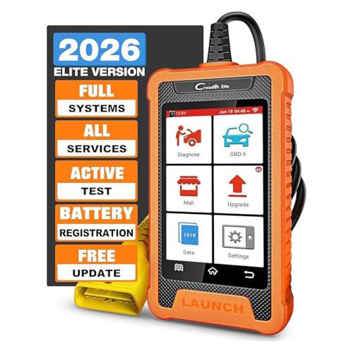 LAUNCH Creader Elite Bi-Directional OBD2 Scanner for Toyota Lexus, 2026 Full System Diagnostic Scan Tool, All Reset Service Code Reader, Battery Registration,AUTO VIN,Lifetime Free Update