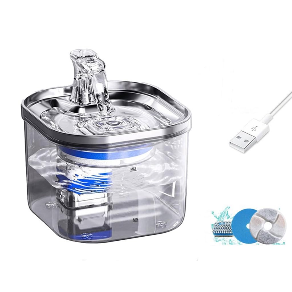 Distributore di acqua per animali domestici con circolazione automatica Filtrazioni e distributore intelligente di acqua per gatti per acqua che scorre