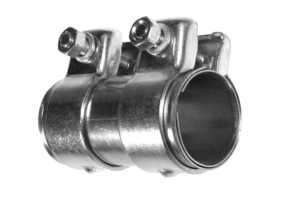 E-TECH EC002 New Model Heavy Duty Adjustable Exhaust Pipe Joiner/Connector (36-38MM, 90MM Long)