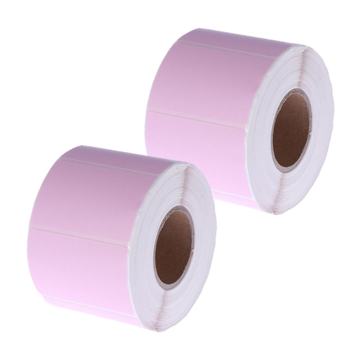 2 Pezzi di Etichette per Etichettatrice in Carta Termica Adesiva Rosa, Resistenti All'acqua, per Spedizioni e Indirizzi