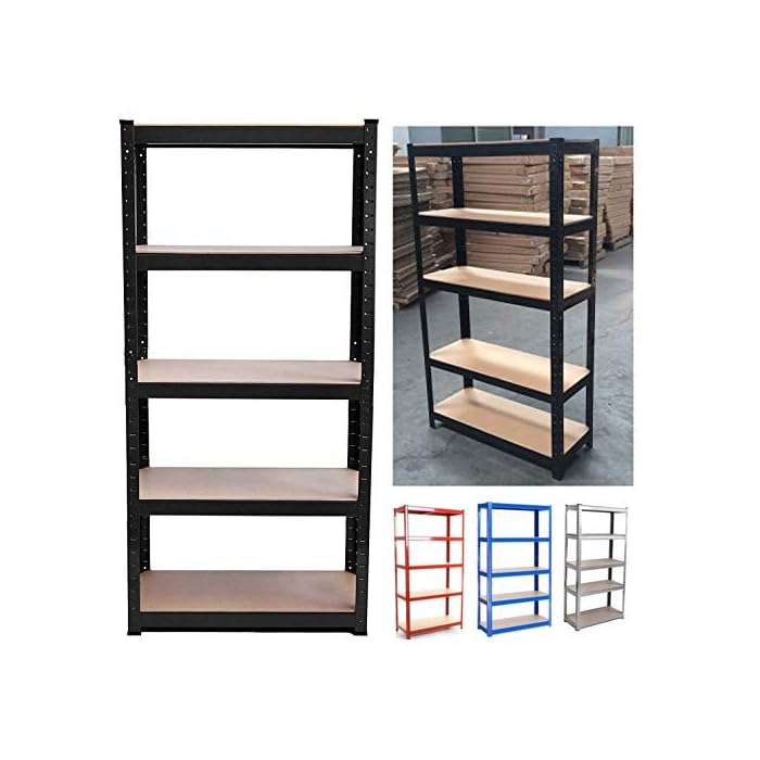 Buy Metal Storage Shelves 5 Tier Shelving Unit Kitchen, Bathroom