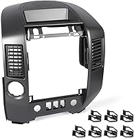 Vista 10 de G-PLUS Bisel de tapa de consola central para salpicadero, compatible con Nissan Frontier 2005-2020 68259-ZP16A 68259ZP16A marrón