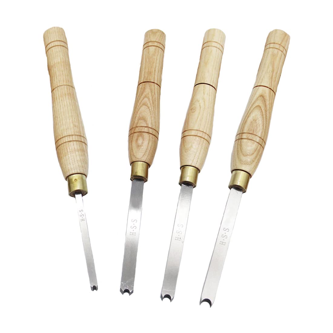 4 strumenti per tornitura in legno ad alta velocità in acciaio per tornio utensili, per hobbisti in legno o fai da te o falegname, utensile per tornitura a tamburo sferica