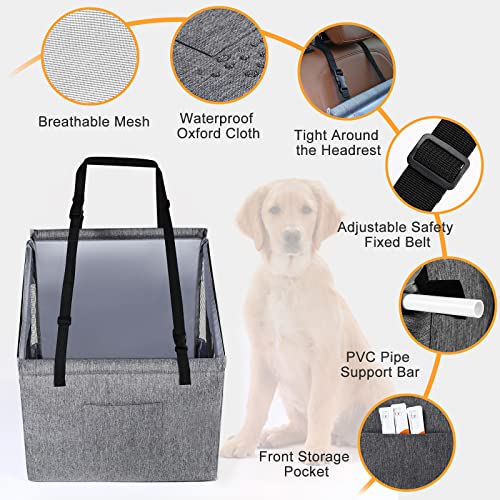 Dog Car Seat for Pet Travel with Waterproof Pad, Half seat Dog Hammock,Harness Hook, Breathable Mesh, and Adjustable… - Image 4