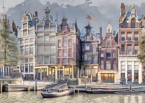 Impression sur toile Amsterdam pour créer une ambiance voyage unique