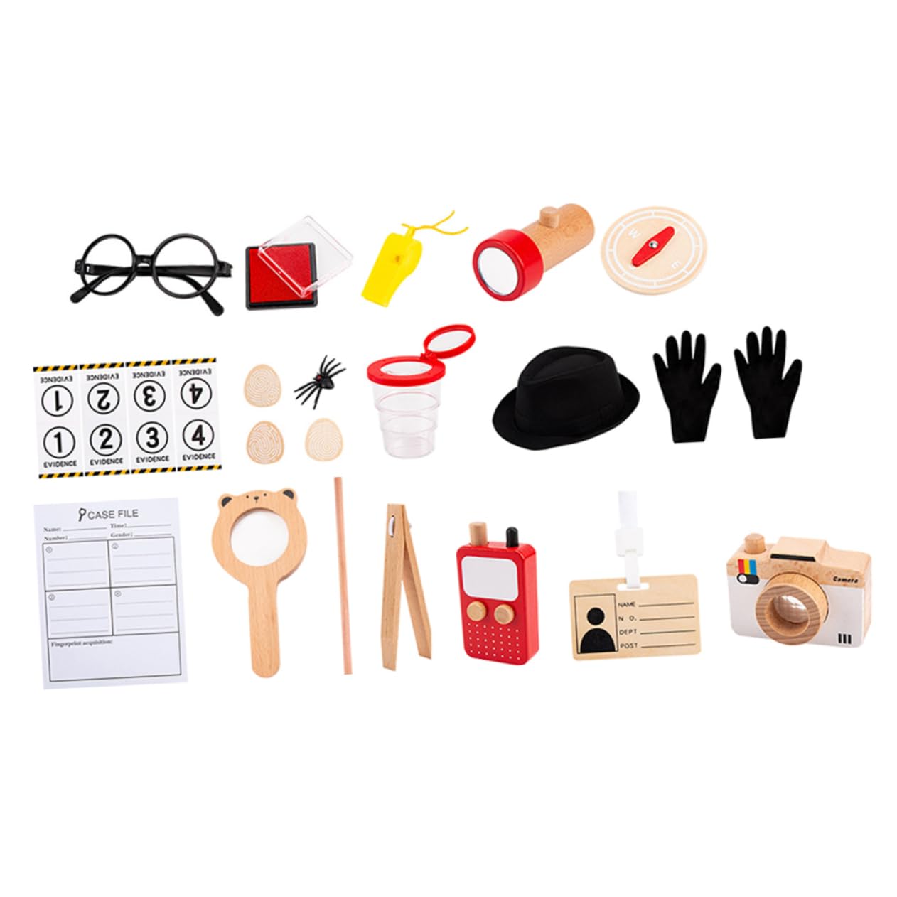 VICASKY 1 Juego Disfraz De Detective Los Niños Se Disfrazan para Jugar Sombrero De Detective para Niños Kit De Detectives para Niños Regalo De Los Niños Bebé Haya Ropa Interior