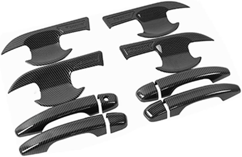 XITER Carbon Fiber Exterior Door Bowl Handle Patch Cover Trim Decorative Car Door Protector 4pcs for Honda Accord 10th 2018 2019 2020 2021 2022