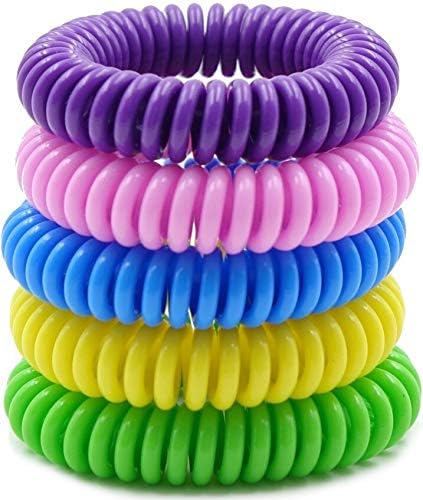 Swamp Aid Mosquito Repellent Bracelets. 10 Pack. Waterproof Wristbands Suitable For Adults and Children. Best For Indoor and Outdoor Use. Made With Natural Plant Oils. No Deet.