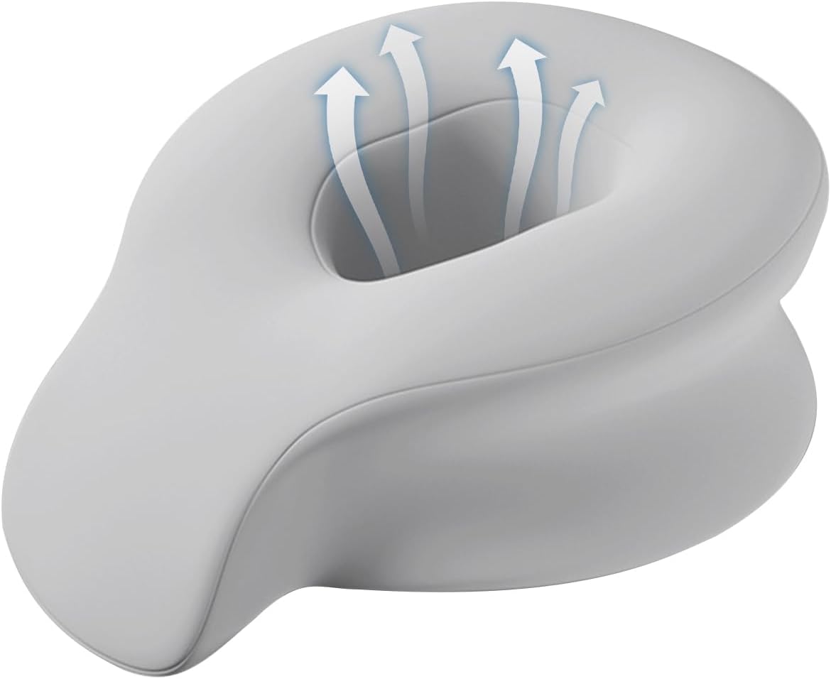 Massage Pillow, Support Cushion, 13.78×10.63×5.51in Face Rest, High Elasticity, Deep Sleep for Bed Comfort, Travel Use, Business Trip, Home Relaxation, Dorm Room, Neck Relief, Portable Aid