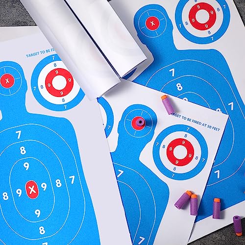 Colarr 200 Sheets Shooting Targets Half Body Shape Paper Targets Highly Visible Shooting Targets Paper Hunting Targets And Accessories Large Range Silhouette For Indoor Outdoor Practice (14 X 22 Inch) #TOP6