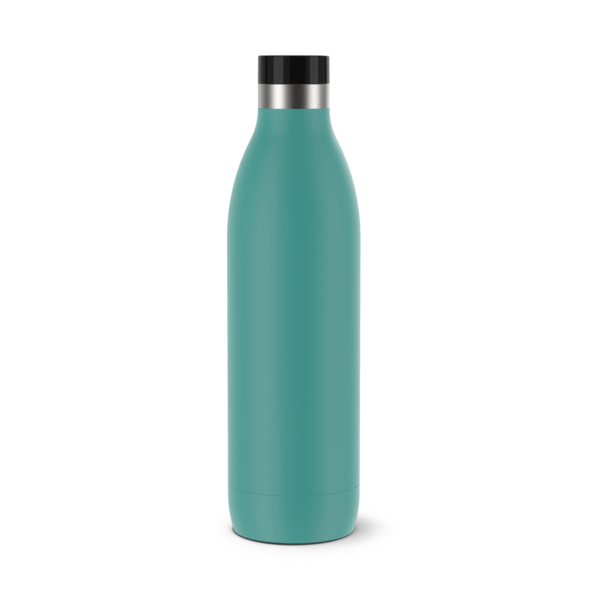 Emsa Bludrop Isolier-Trinkflasche 1L, Petrol, 20h warm, 40h kühl