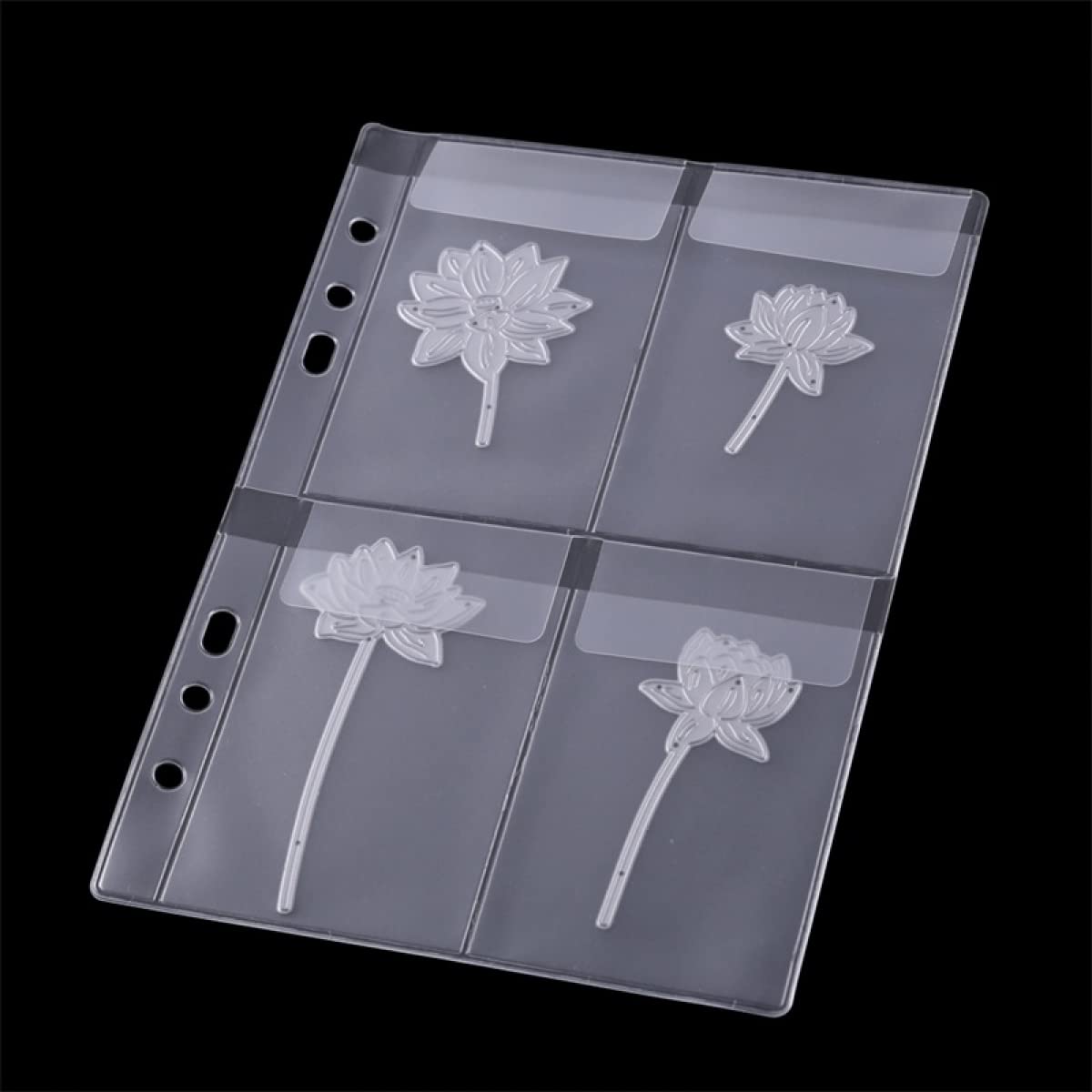 BAOFALI Lot De 10 Pochettes En Plastique De Format A5, 6 Trous étanches