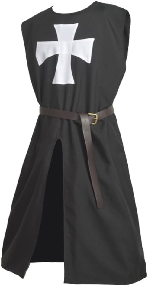 โ BLESSUME Medieval Knight Tunic Costume Crusader Templar Carnival LARP Cospaly
