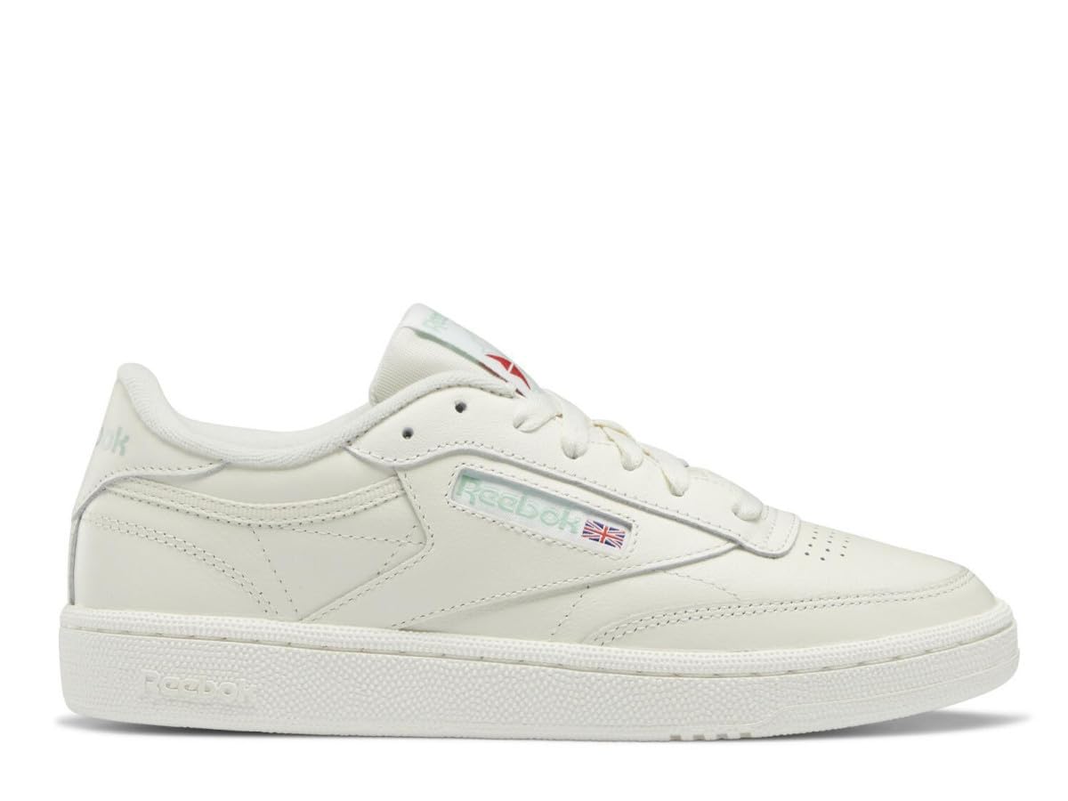 Reebok Women Club C 85 Sneaker, Chalk/Chalk/Light Sage, 3.5
