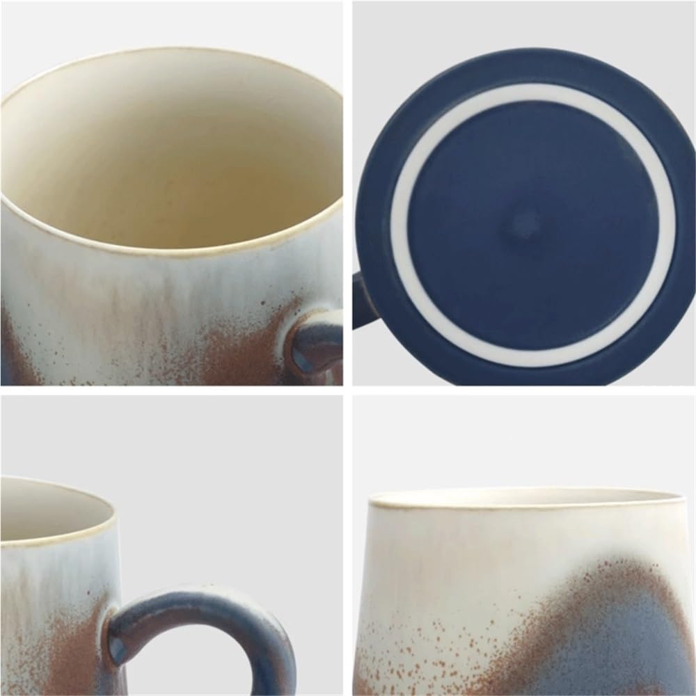 Duży ceramiczny kubek do kawy, duży kubek do kawy, duży kubek do herbaty do biura i domu dla kobiet, zmywarka