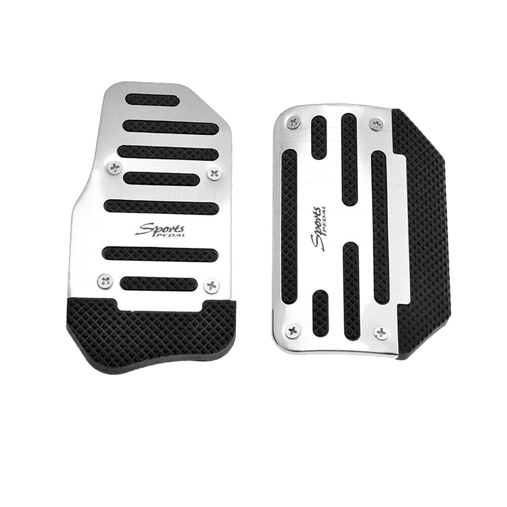 Juego de 2 pedazos de acelerador de gas y pedal de freno para coche de transmisión automática universal