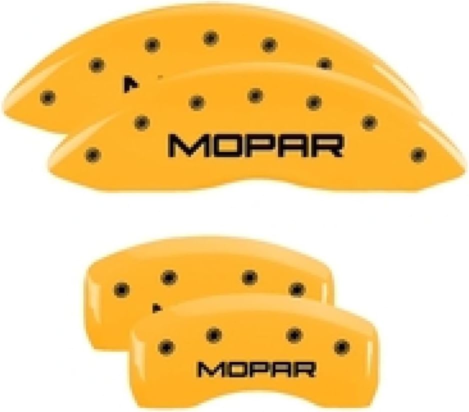 MGP Caliper Covers - Brake Caliper Covers 1997-2004 Chevrolet Corvette - Front and Rear Set - Yellow