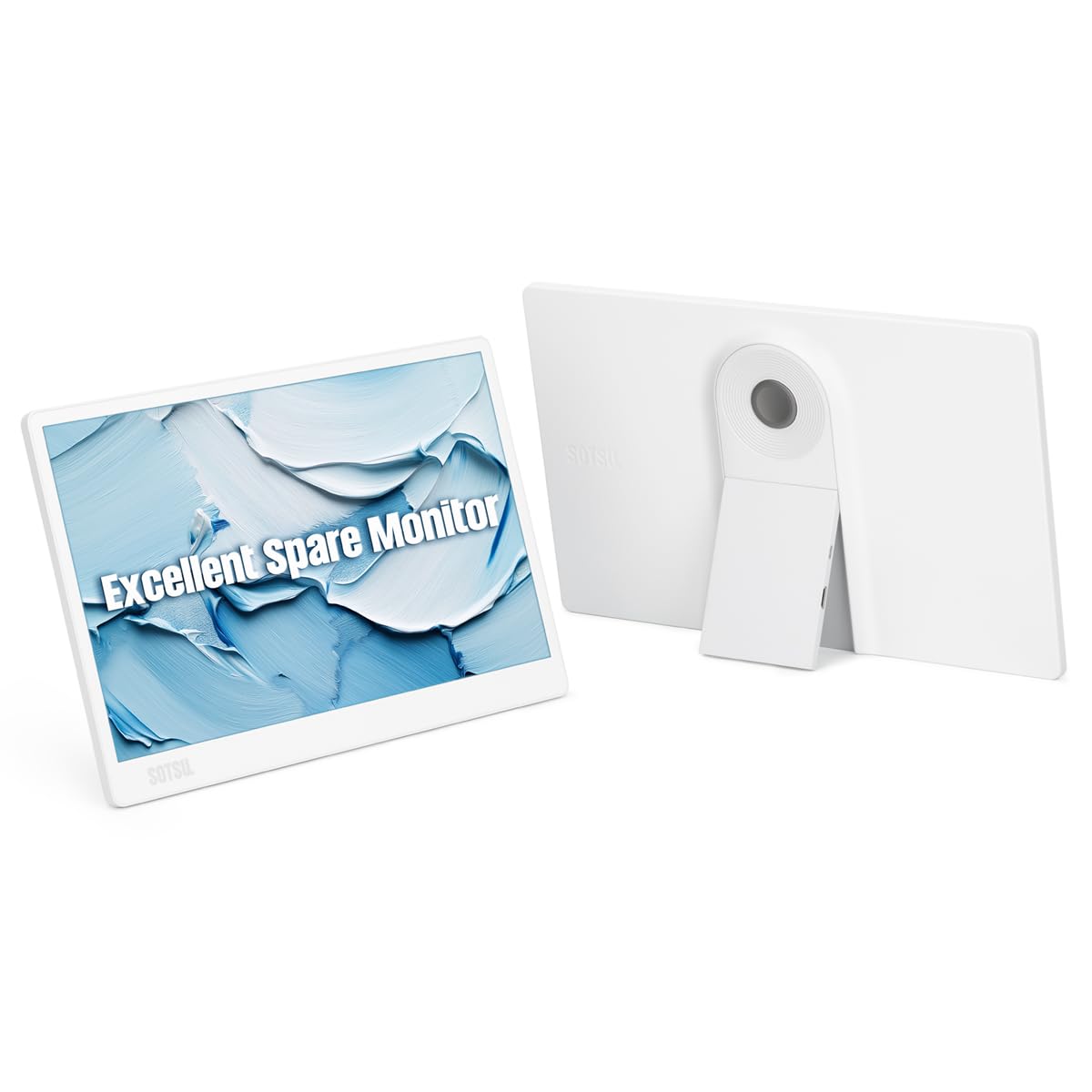 SOTSU SleekView 15.6" Premium Portable Monitor SSVPM15CW | Multiple Color Options | Compatible with PC, Chrome, Mac, Gaming, and Travel