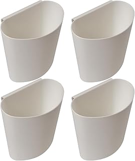 Cubo suspenso pequeno para carrinho de 4 peças, organizador portátil de plástico, cesta de armazenamento multifuncional...