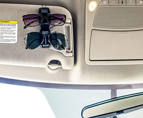 Superior Essentials Sunglass Holder For Car Visor Multiple Glasses - Car Visor Sunglasses Clip Holder Accessories - Patented #TOP7