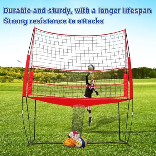 Volleyball Training Net for Spike Practice - Perfect for Backyard, Beach & Indoor Use, Durable & Adjustable, Enhances Skills & Game Performance