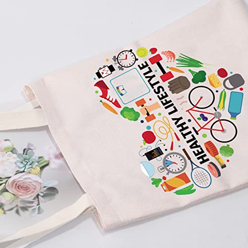 Bolso tote de lona MEIKIUP para dietista, regalo para nutricionista, graduación o profesional RD miniatura 5