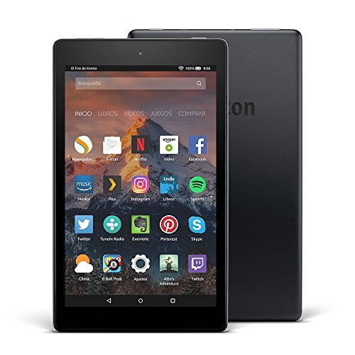 Tablet Fire HD 8, pantalla de 8'' (20,3 cm), 16 GB (Negro) - Incluye...