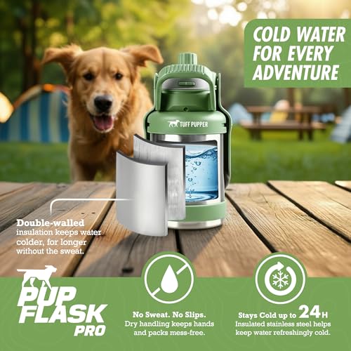 Tuff Pupper PupFlask Pro 30–50oz Insulated Stainless Steel Dog Water Bottle — view 4
