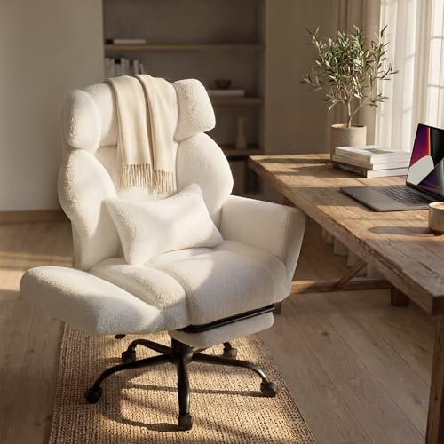 Office Chair with Foot Rest & Fleece