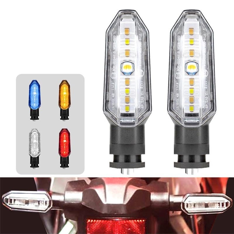 Clignotants LED moto fluides universels indicateurs directionnels étanches