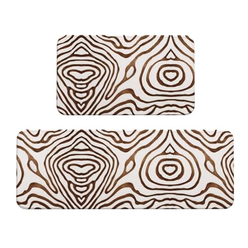 Alfombrillas de cocina antideslizantes con base de agarre y print de leopardo 2