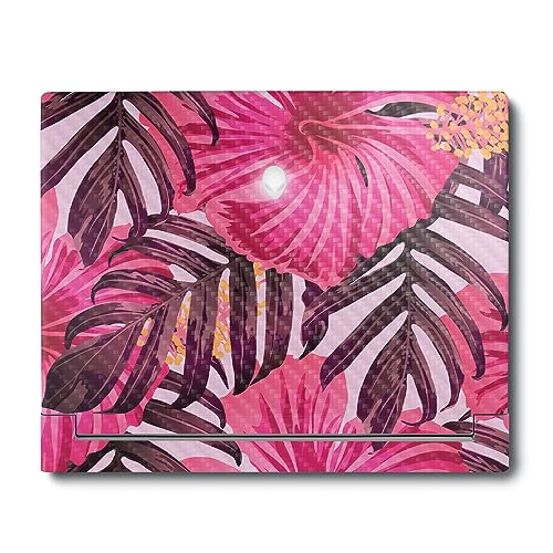 Image of MightySkins Carbon Fiber Skin Compatible With Alienware X16 R1 (2023) Full Wrap Kit - Tropical Pink | Protective, Durable Textured Carbon Fiber Finish | Easy To Apply & Change Styles | Made in the USA