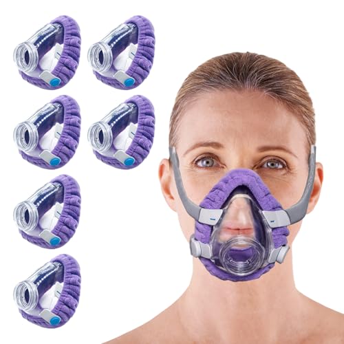 NATAKU 6���p�b�N ���^ Cpap' �}�X�N���C�i�[ Resmed F20�}�X�N�N�b�V�����Ή� ���K �ė��p�\ �N�b�V���� �t���t�F�C�X�}�X�N �N�b�V�����J�o�[ (���C�g�p�[�v��)