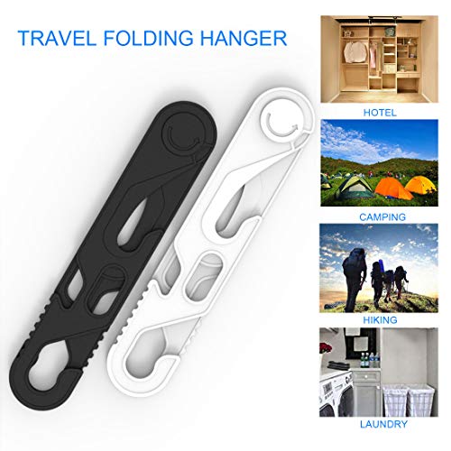 jiankun 6 Pack Portable Folding Clothes Hangers,Drying Rack for Family, Travel,Car and Camp - Thumbnail 5