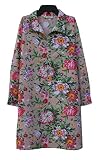 Ayurastram Madhuri Pure Cotton, Block Print Tunic, Top, Kurti:Floral Beige: XS