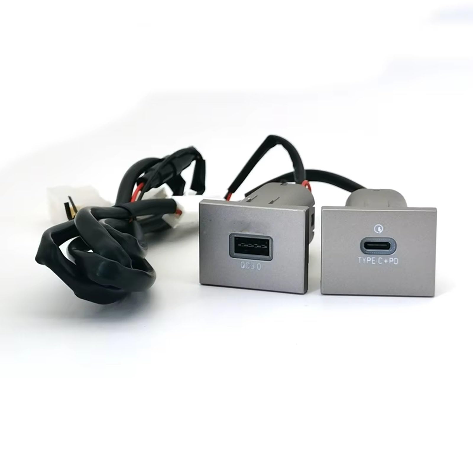 Porta USB Center Compatibile Con Ford Per Focus 2 2004-2011 Auto Presa Ricarica Dual QC3.0 PD Presa Ricarica Veloce Telefono Tipo C Ricambi Auto