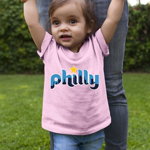 Skyline Philly Philadelphia Toddler T-Shirt, Soft Cotton2