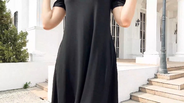 flowy summer dresses with short sleeves Floral Sunset Flowy Dress