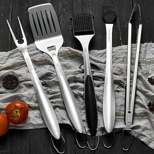 Set de 15 herramientas para parrilla en acero inoxidable miniatura 6