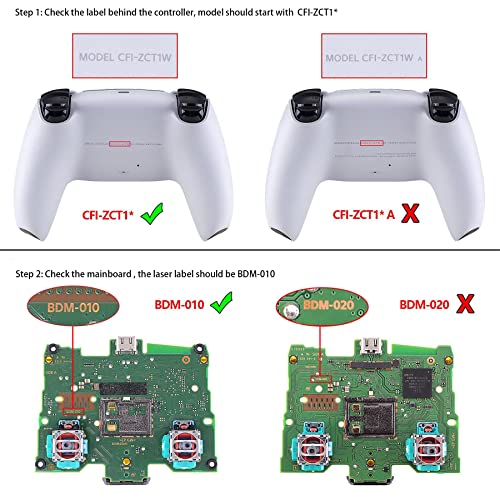 WPS Clipe de substituição Touch Pad Touch Pad Dpad R1 L1 Gatilho botões completos com anéis de desta